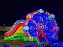 Ferris Wheel 7 in 1 Wet & Dry Bounce House with Double Slide