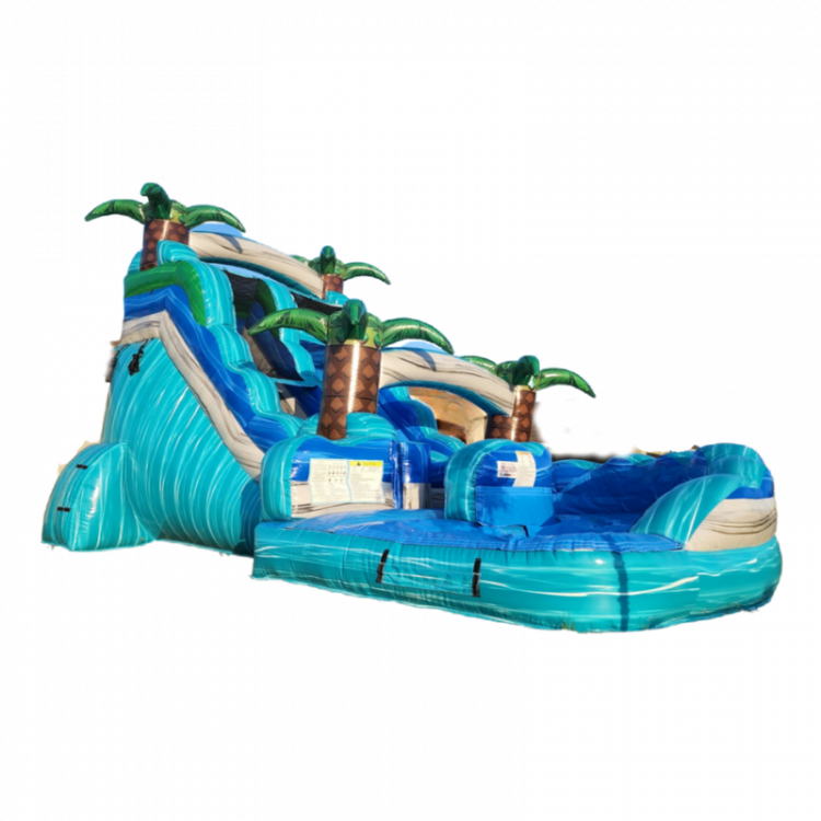 19ft. Ocean Breeze Curved Single Lane Water Slide