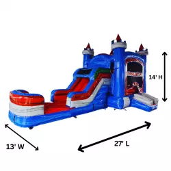 temp img 0 jpeg 65495081 Baja Blast 4 in 1 Wet & Dry Bounce House with Slide