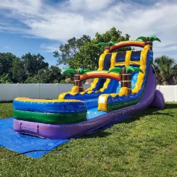 temp img 1 jpeg 321442086 20ft. Goombay Splash Double Lane Water Slide with XL Pool