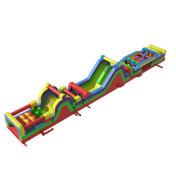 90Ft. Mega Retro Obstacle Course Obstacle Course