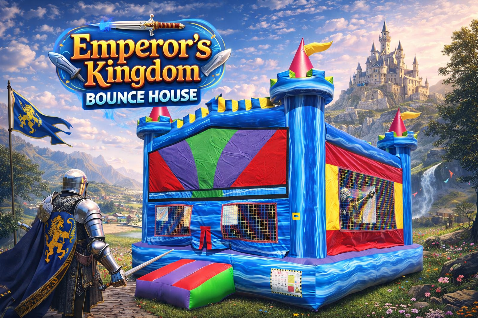 15 ft. x 15 ft. Emperor’s Kingdom Bounce House